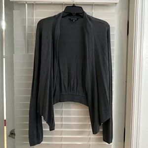 Womens George Long Sleeve Cardigan Size Large 12/14 Dark Gray / Charcoal